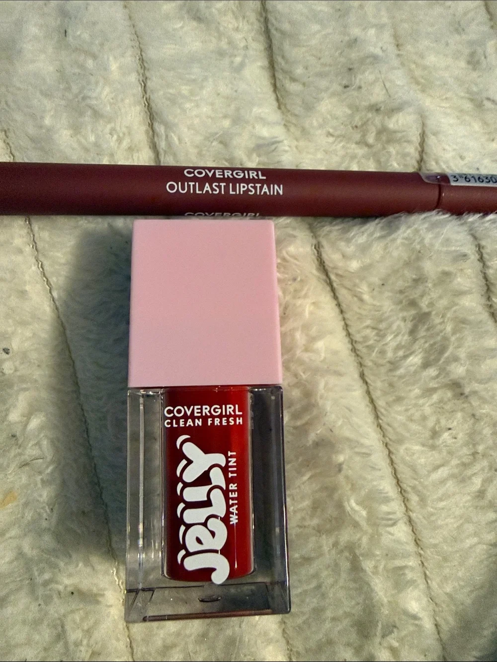COVERGIRL Jelly Water Tint & Outlast Lipstain Duo in Red and Pink